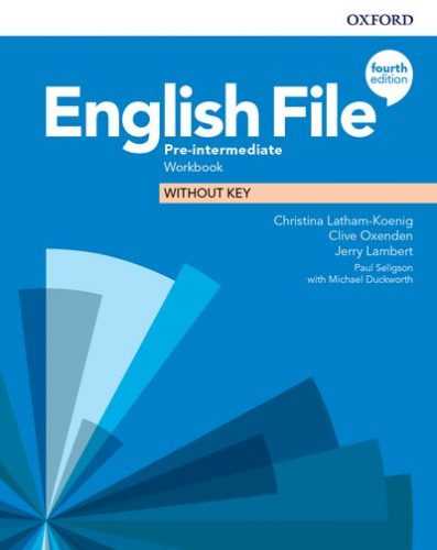 English File 4th Edition Pre-Intermediate Workbook without Answer Key