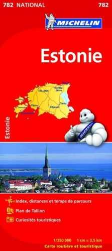 Estonsko - mapa Michelin č.782 - 1:350 000