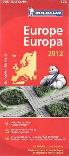 Evropa - mapa Michelin č.705 - 1:3 000 000