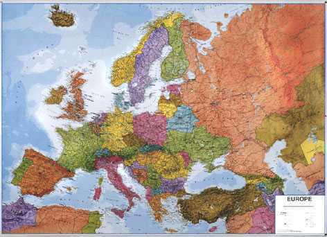 Evropa obří- politické rozdělení - 1:3