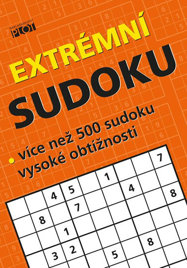 Extrémní sudoku - Více než 500 sudoku nejvyšší obtížnosti - Sýkora Petr