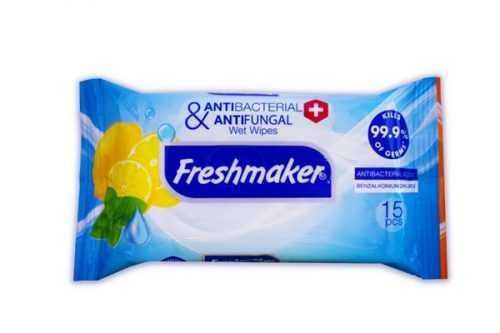 FRESHMAKER antibakteriální vlhčené ubrousky - 15 KS