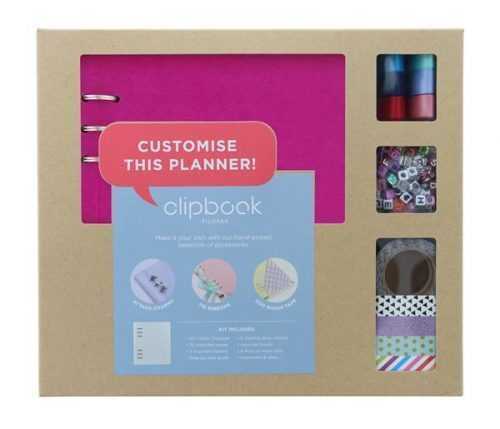 Filofax Clipbook A5 kreativní set - fuchsiová