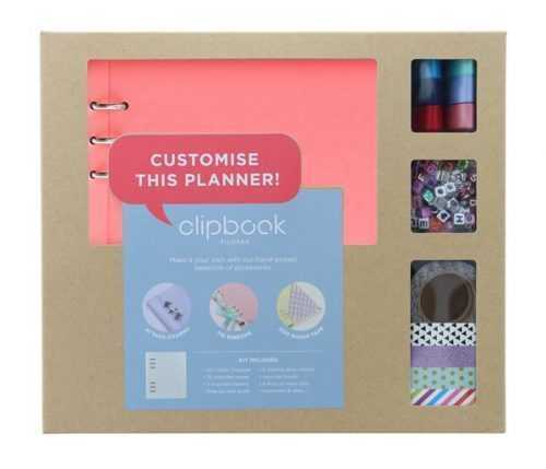 Filofax Clipbook A5 kreativní set - pastel. růžová