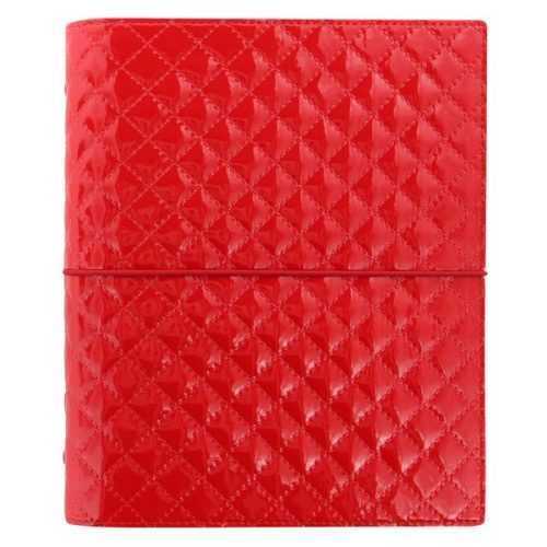 Filofax Kroužkový diář 2021 Domino Luxe A5 - červený