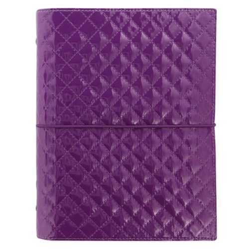 Filofax Kroužkový diář 2021 Domino Luxe A5 - fialový