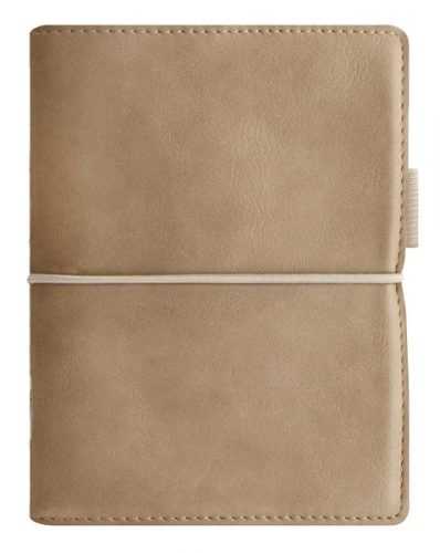Filofax Kroužkový diář 2021 Domino Soft kapesní - pastelově hnědý - 145 x 117 x 34 mm