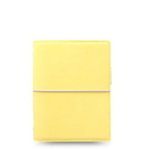 Filofax Kroužkový diář 2021 Domino Soft kapesní - pastelově žlutý - 145 x 117 x 34 mm