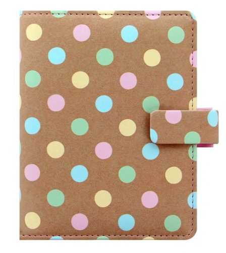 Filofax Kroužkový diář 2021 Pastel Spots kapesní - 145 x 115 x 30 mm