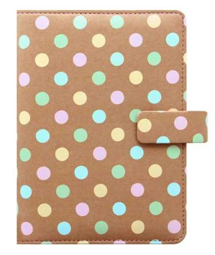 Filofax Kroužkový diář 2021 Pastel Spots osobní - 187 x 140 x 35 mm