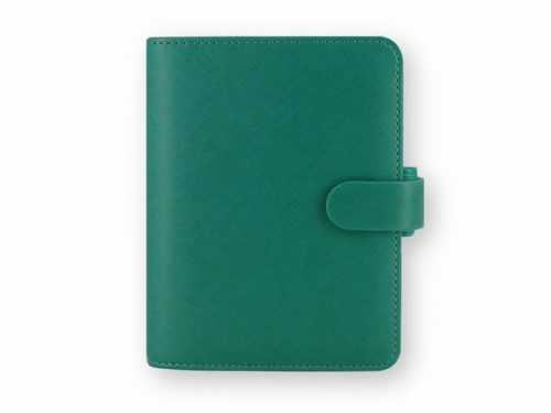 Filofax Kroužkový diář 2021 Saffiano kapesní - akvamarín - 145 x 115 x 34 mm
