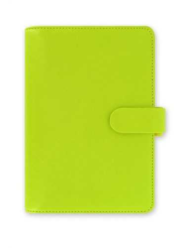 Filofax Kroužkový diář 2021 Saffiano osobní - limetkový - 188 x 135 x 35 mm