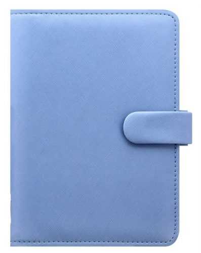 Filofax Kroužkový diář 2021 Saffiano osobní - sv.modrý - 188 x 135 x 35 mm