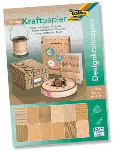 Folia Designové papíry v bloku - DIN A4 - 12 listů ve 12 motivech