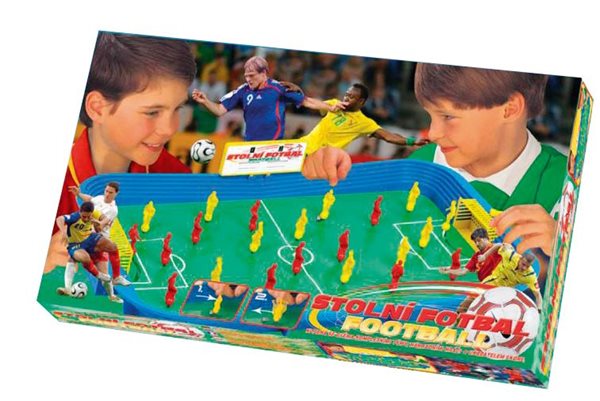 Fotbal stolní společenská hra v krabici - 53× 30× 7 cm