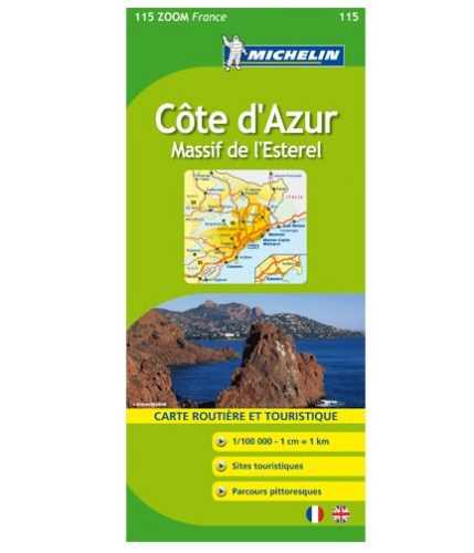 Francie - Cote dAzur - Massif de lEsterel - mapa Michelin č.115 - 1:100 000