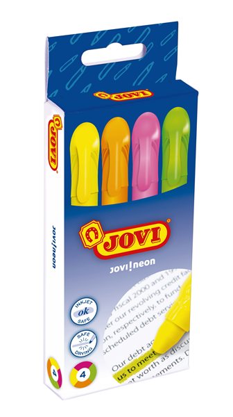 Gelové zvýrazňovače Jovi - sada 4 ks