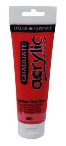 Graduate akrylová barva 120 ml - Kadmium červené