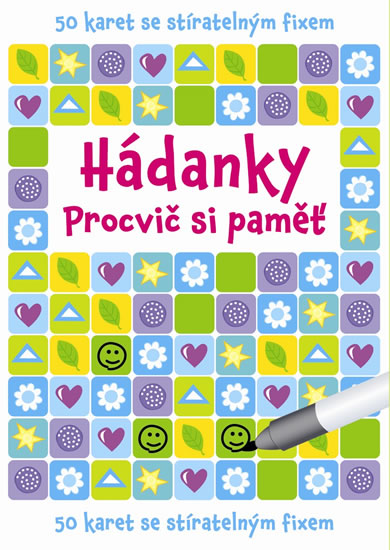 Hádanky procvič si paměť - Krabička + fix + 50 karet - neuveden