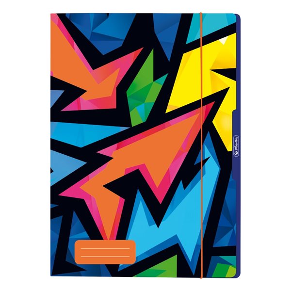 Herlitz Desky s gumou A4 3 klopy NEON ART