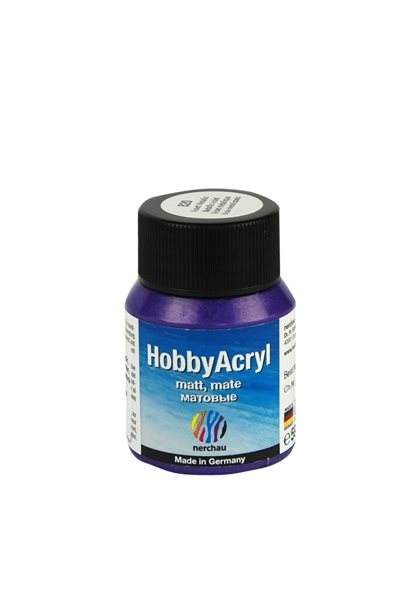 Hobby Acryl matt Nerchau - 59 ml - metalíza fialová