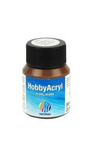Hobby Acryl matt Nerchau - 59 ml - tmavě hnědá