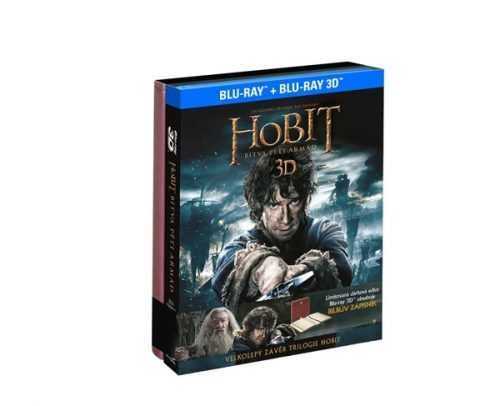 Hobit: Bitva pěti armád 4BD (3D+2D) dárková edice Bilbův zápisník - Peter Jackson - 13x17 cm