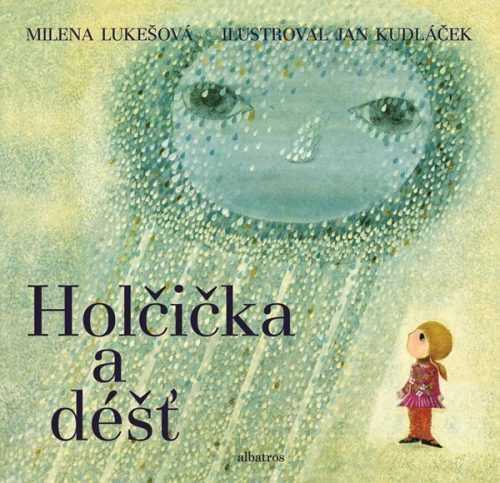 Holčička a déšť - Milena Lukešová - 25x25 cm