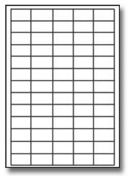 Image label Samolepicí etikety A4 100 ks - 38 × 21 mm