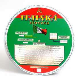 Italská slovesa - Otočná mapka - 20x20