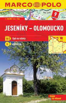 Jeseníky - Olomoucko - mapa 1:100 000 + průvodce na víkend