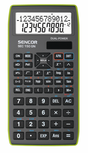 Kalkulačka Sencor SEC 150 GN - šedozelená