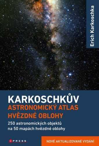 Karkoschkův astronomický atlas hvězdné oblohy - Erich Karkoschka - 15x21 cm