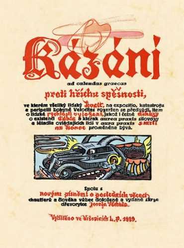 Kázání proti hříchu spěšnosti - Váchal Josef