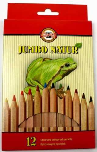 Koh-i-noor Pastelky TRIOCOLOR 2172 JUMBO - přírodní - 12 barev