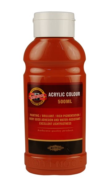 Koh-i-noor akrylová barva Acrylic - 500 ml - hněď světlá