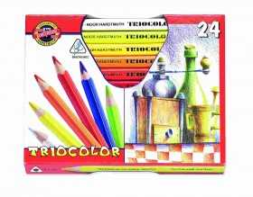 Koh-i-noor pastelky 3154 TRIOCOLOR JUMBO - 24 barev