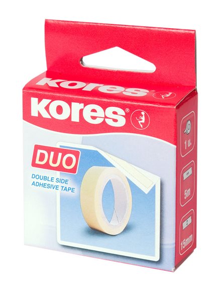 Kores Lepicí páska oboustranná DUO 5 m × 15 mm