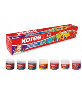 Kores Prstové barvy Dedi Kolor 7×30 ml