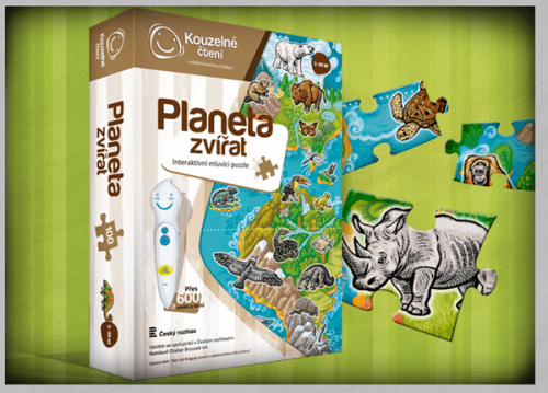 Kouzelné čtení - PUZZLE Planeta zvířat