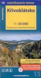 Křivoklátsko - mapa Kartografie č.15 - 1:50 000 - rozkládací mapa