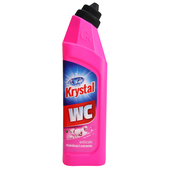 Krystal WC na nerez a keramiku - růžový - 750 ml