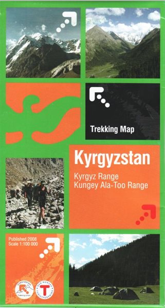 Kyrgyzstan - Kungey Ala-Too Range - 1:100 000 - Skládací mapa