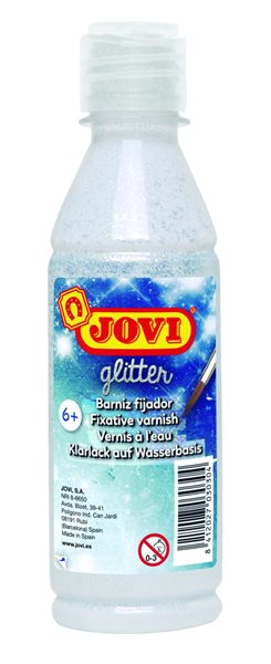 Lak bezbarvý lesklý glitrový JOVI - 250 ml