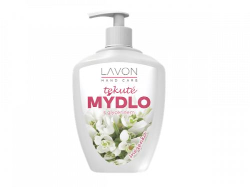 Lavon tekuté mýdlo s pumpičkou 500 ml - sněženka (bílé)