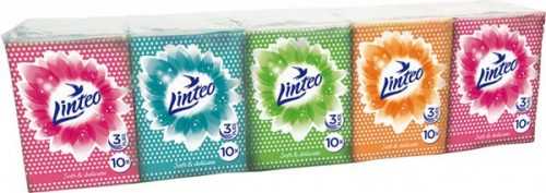 Linteo MINI kapesníky 3 vrstvé - 10 x 10 ks