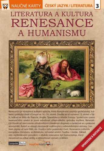Literatura a kultura renesance a humanismu - Naučné karty - neuveden