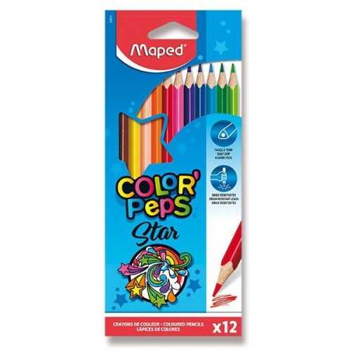 MAPED Pastelky Color'Peps - sada 12 barev