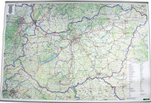 Maďarsko -FR- nást. mapa /papír/ - 139x99 cm