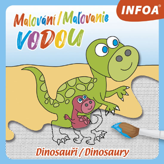 Malování / Maľovanie vodou - Dinosauři / Dinosaury - neuveden